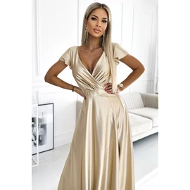 Crystal női elegáns szatén ruha