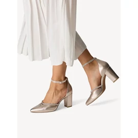 Marco Tozzi platina színű női szandálcipő