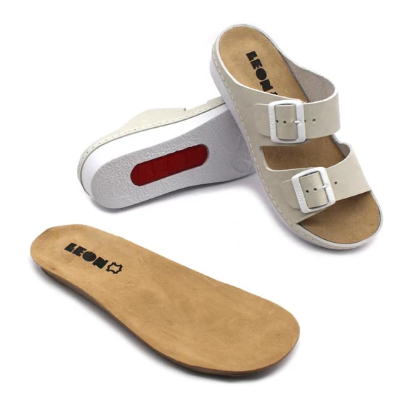 Leon kivehető talpbetétes gyógypapucs