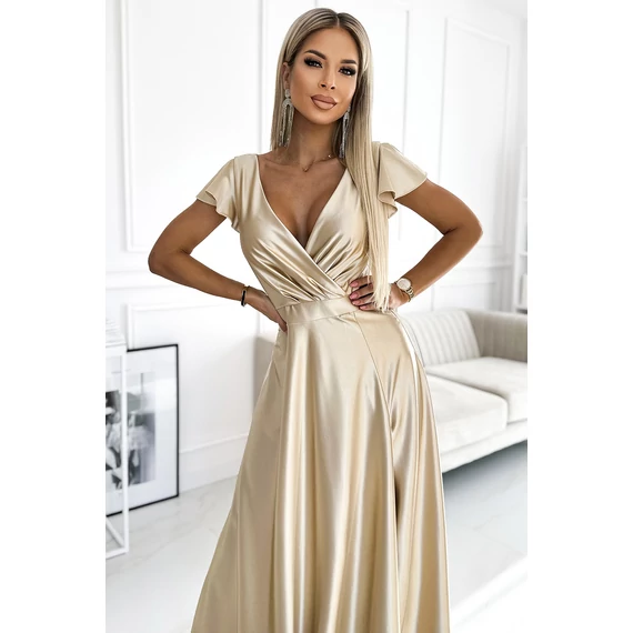 Crystal női elegáns szatén ruha