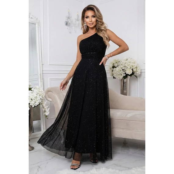 Félvállas hosszú elegáns ruha