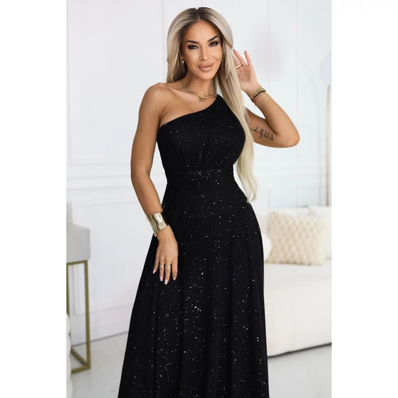 Félvállas hosszú elegáns ruha