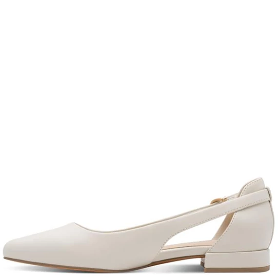 Marco Tozzi krém színű balarína