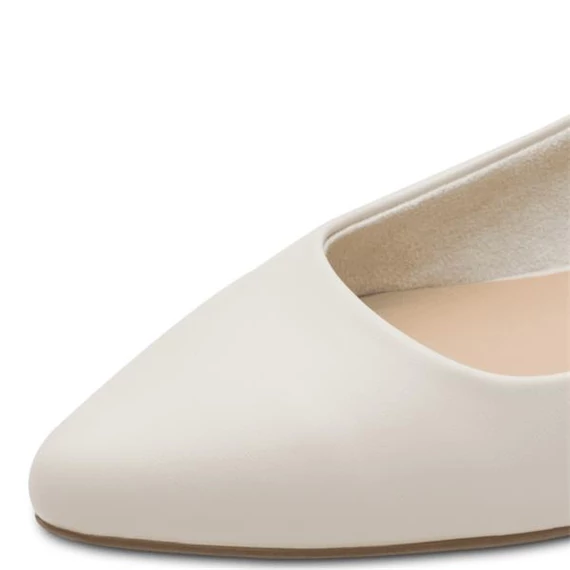 Marco Tozzi krém színű balarína