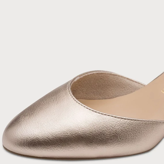 Marco Tozzi platina színű női szandálcipő