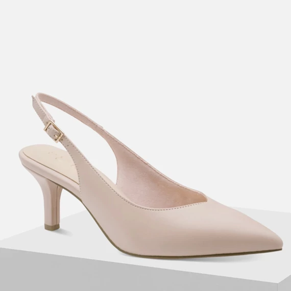 Marco Tozzi elegáns púder színű szandálcipő